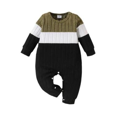 Imagem de Macacões De Outono Para Bebê Menino Recém-Nascido, 3 Cores, Manga Long
