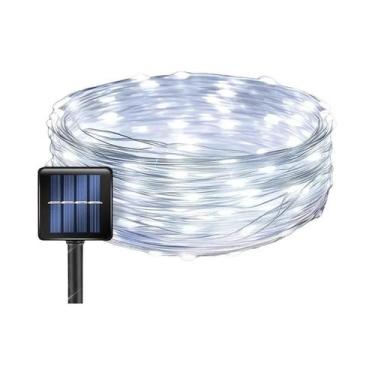 Imagem de Luzes De Cordão LED Solares À Prova d'Água Para Exterior, 8 Modos, Luz