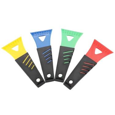 Imagem de JHJEWH Mini raspador de gelo de plástico, pá de remoção de neve sem arranhões, raspador de gelo para geladeira e freezer, ferramenta portátil de remoção e descongelamento de para-brisa de carro para