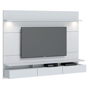 Imagem de Painel Para Tv Home Suspenso Decore 2.2 Branco Acetinado - Imcal