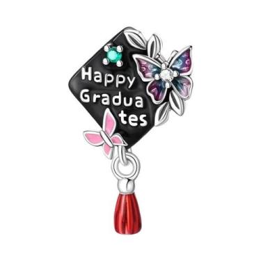 Imagem de Pulseira De Corrente Com Contas De Casal De Gato Borboleta Romântica P