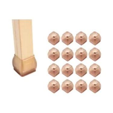 Imagem de Protetores De Pés De Cadeira Redondos De Feltro 16 Peças, Capas De Sil