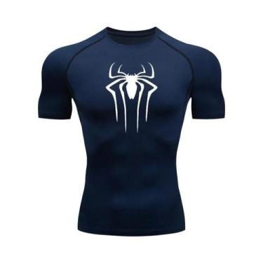 Imagem de Camiseta De Compressão Masculina De Secagem Rápida Manga Curta Para Fi