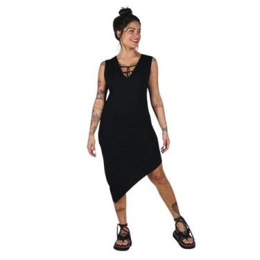 Imagem de Vestido Black Assimétrico - Deliriyou, M, Preto