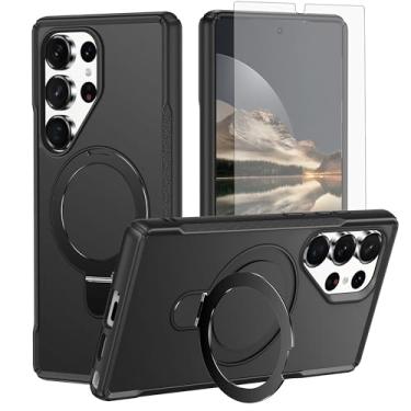 Imagem de Asuwish Compatível com S25 Ultra Phone Case JS US Preto