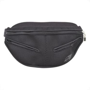 Imagem de Pochete Neoprene 3 Zipers compartimentos Mormaii Cor:PretoTamanho:Únic