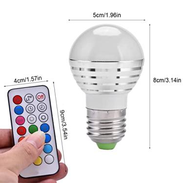 Imagem de Lâmpada de velas LED RGB E27 3W com kit controle remoto 16 cores únicas modos salto gradiente ajustável alta eficiência e longa vida útil para corredo