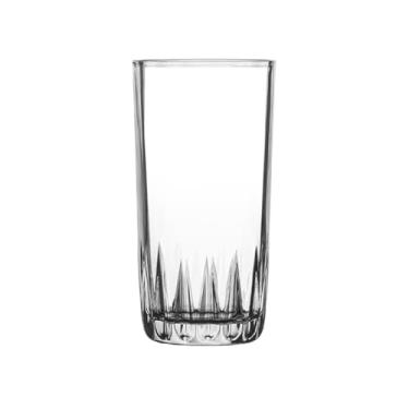 Imagem de Copos de água sem haste gravados, copos de vidro sem chumbo texturizados transparentes, seguros para lava-louças (grande)