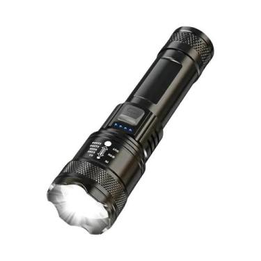 Imagem de Lanterna Tática LED De Alta Potência 2000LM Com Carregamento USB Para 