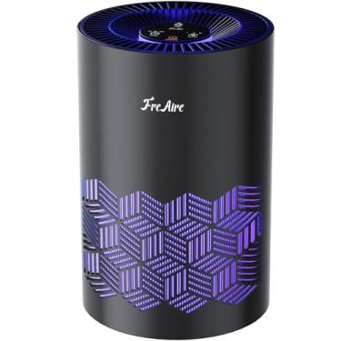 Imagem de FreAire Purificadores de ar para quarto, purificadores de ar para casa com luzes, purificador de ar HEPA remove o cheiro de pólen de poeira e fumaça, para casa/animais de estimação/quarto