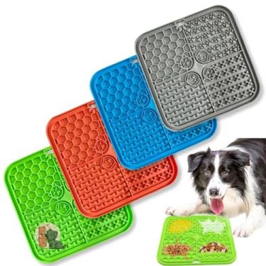 Imagem de Pet Games Tapete de Lamber para Cães e Gatos, Borracha Atóxica, Comedouro Lento, com Ventosas, Reduz Ansiedade