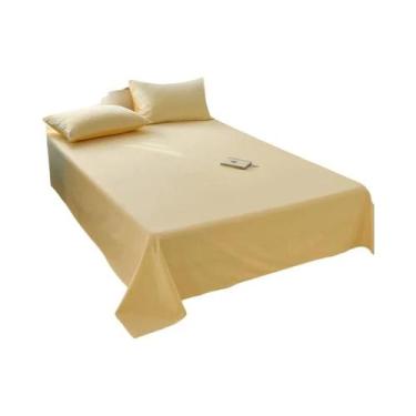 Imagem de Lençol 100% Algodão Para Colchões De Cama De Solteiro, Casal E King, S