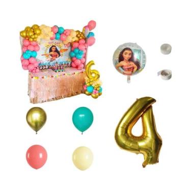 Imagem de Decorações De Festa De Aniversário Moana 125pcs Balões De Látex Kit De