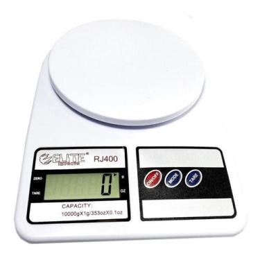 Imagem de Balança de cozinha digital Electronic SF-400 pesa até 10kg branco - El