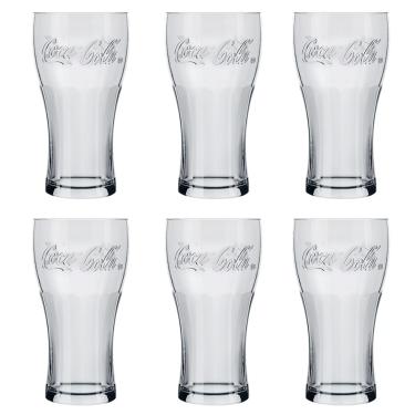 Imagem de Copo Contour Coca Cola Transparente 300ml 6 Unidades - Nadir 7150