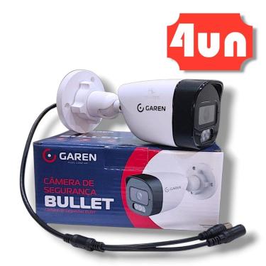 Imagem de Kit 04 Câmera Segurança Bullet Full Hd colorida noite 2.8mm