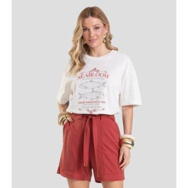 Imagem de Shorts Feminino em Tecido Acetinado Dianna Vermelho-Feminino