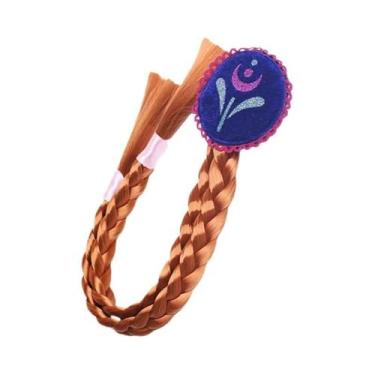 Imagem de Coroa De Cabelo Sintético Da Princesa Elsa Anna Do Frozen 2, Acessório