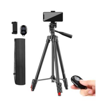 Imagem de Tripé Portátil Para Câmera DSLR E Celular, Suporte Para Selfie Com Pre