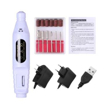 Imagem de Máquina Elétrica De Perfuração De Unhas Para Manicure E Nail Art, Cane