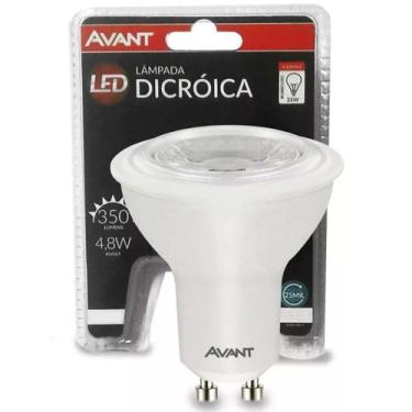 Imagem de Lâmpada Led Dicróica 4,8w Gu10 Mr 16 Avant Luz Amarela 2700k