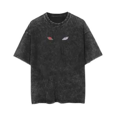 Imagem de Camiseta Oversize De Algodão Com Estampa De Anime Japonês Vintage, Pre