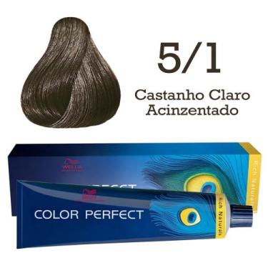 Imagem de Coloração Color Perfect 5.1 Castanho Claro Acinzentado  Wella - Wella 