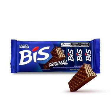 Imagem de Chocolate Bis Lacta Original 100,8g, 1 Pacote com 16 unidades, Ao Leit