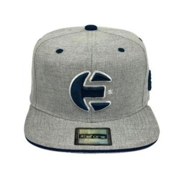 Imagem de Boné E-STARS Brave Aba Reta Cinza e Marinho-Masculino