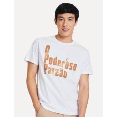 Imagem de Camiseta Reserva Masculina Estampada Poderoso Paizão Branca-Masculino