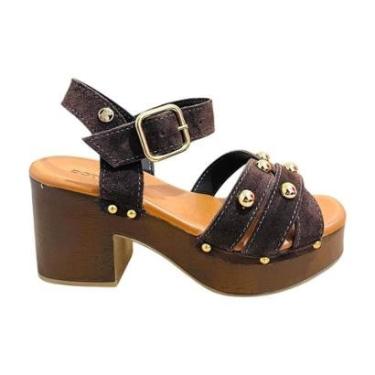 Imagem de Sandália Bottero Couro Camurça Bovina-Feminino