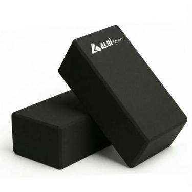 Imagem de Kit 2 Blocos Yoga Exercícios Alongamento Pilates Meditação - Aluí Fitn