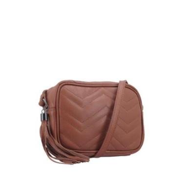 Imagem de Bolsa Crossbody Bernarda Matelassê Couro Bauarte-Feminino
