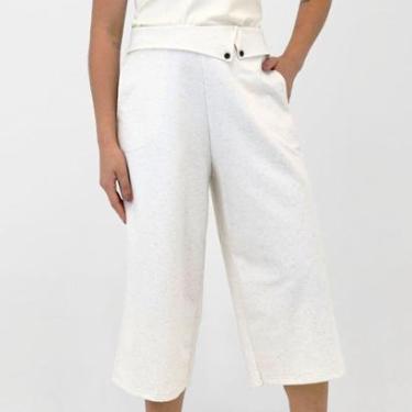 Imagem de Calça Juanna Moletinho Pantacourt Feminina-Feminino
