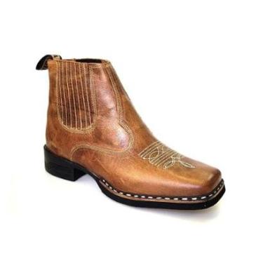 Imagem de Botina Masculina Oliveira Vira Francesa Bico Quadrado 08-Masculino