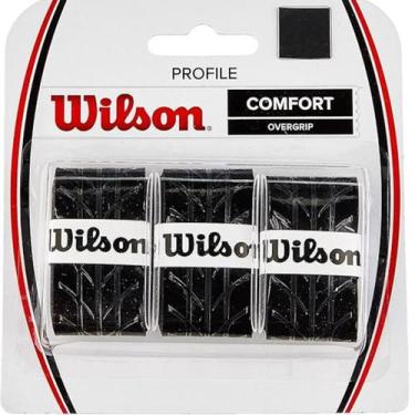 Imagem de Overgrip Wilson Profile 3 Unidades, Preto
