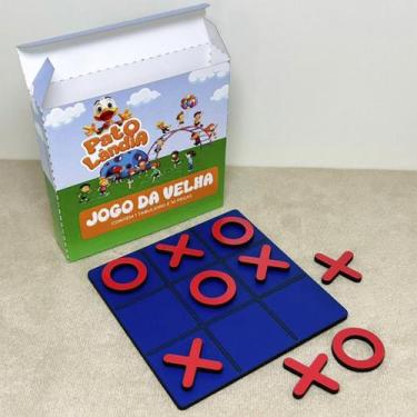 Imagem de Jogo da Velha color Patolândia MDF Lembrancinha c/ caixinha - Ponci