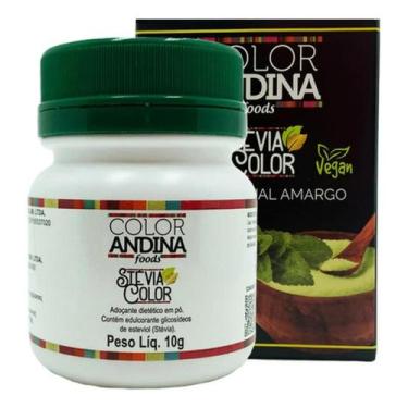 Imagem de Adoçante Natural Dietético Stévia 10g Color Andina Sem Amarg