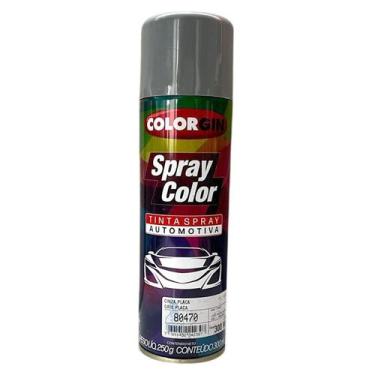 Imagem de Tinta automotiva spray colorgin cor cinza placa - 300 ml