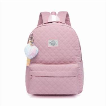 Imagem de Mochila Spector Feminina Escolar Juvenil Espaçosa Resistente Moderna-Feminino