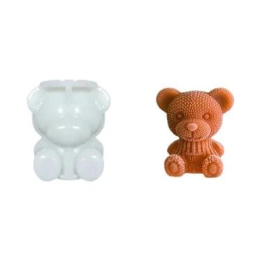 Imagem de Forma De Gelo Em Forma De Urso De Pelúcia, Bonita, À Prova De Respingo