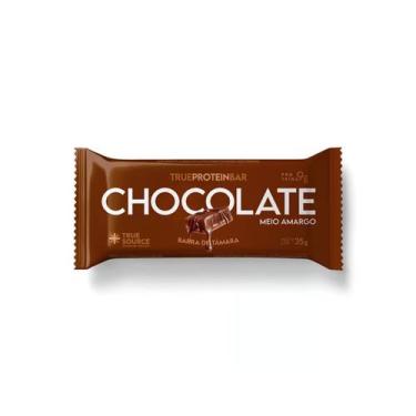 Imagem de Barrinha de Tâmara True Bar Protein - 1 Unidade de 35g Chocolate Meio 