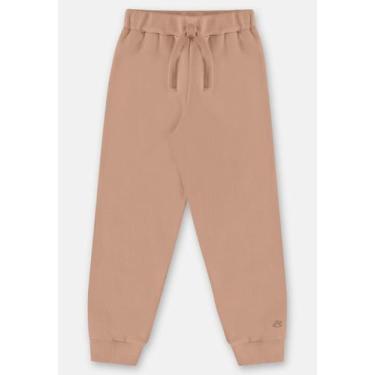 Imagem de Calça Moletom Felpado Infantil Masc Up Baby, Marrom, 10