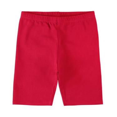 Imagem de Bermuda Ciclista Infantil Menina Rovi Kids Vermelho, 2, Vermelho