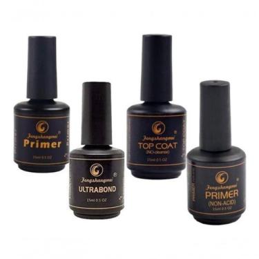 Imagem de Topcoat Primer Kit Pretinho Do Poder P Unhas De Gel Fibra - VKOEM