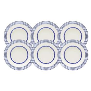 Imagem de Jogo De Pratos Fundos Sopa Kit 6 Peças 21,5cm Cerâmica Grano Biona - O