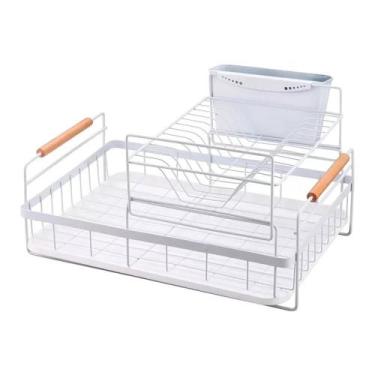 Imagem de Escorredor 12 pratos jolitex bremen 44x31 z9488 metal, BRANCO, UN