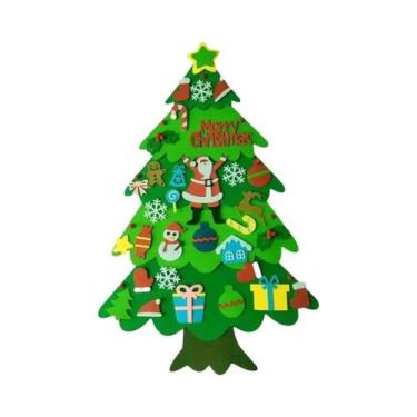 Imagem de Kit De Árvore De Natal Em Feltro DIY Para Crianças 2025, Ornamentos De