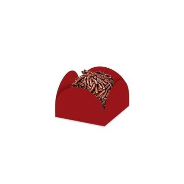 Imagem de Forma Doce 4 Petalas N6 Vermelho Cereja C/50 Plac, Unico, Unico