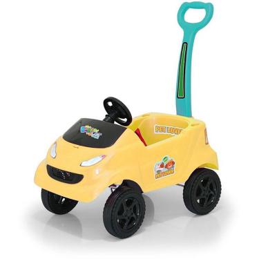 Imagem de Veículo para Bebê Baby Car Pet com Empurrador Removível Estrutura Robusta Homeplay